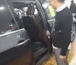 爆笑GIF: 妹子, 没事逗猪干嘛呢?