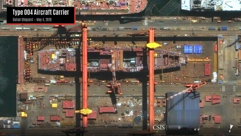 网上主流预计，004将于2027年底—2028年初下水。那么，005呢？整体进度