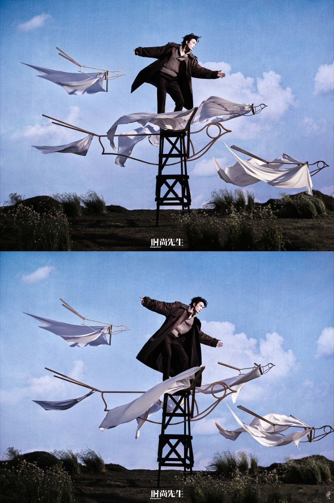 吴磊刀削般的面庞吴磊站在那儿就能迷倒万千少女​​​