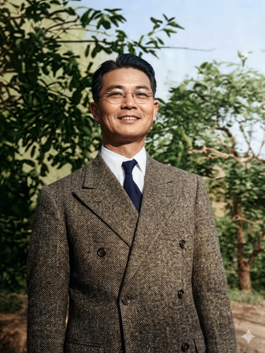 这张照片拍摄于1943年美国纽约河边公园，由左翼作家、演员王莹亲自拍摄，主角是她