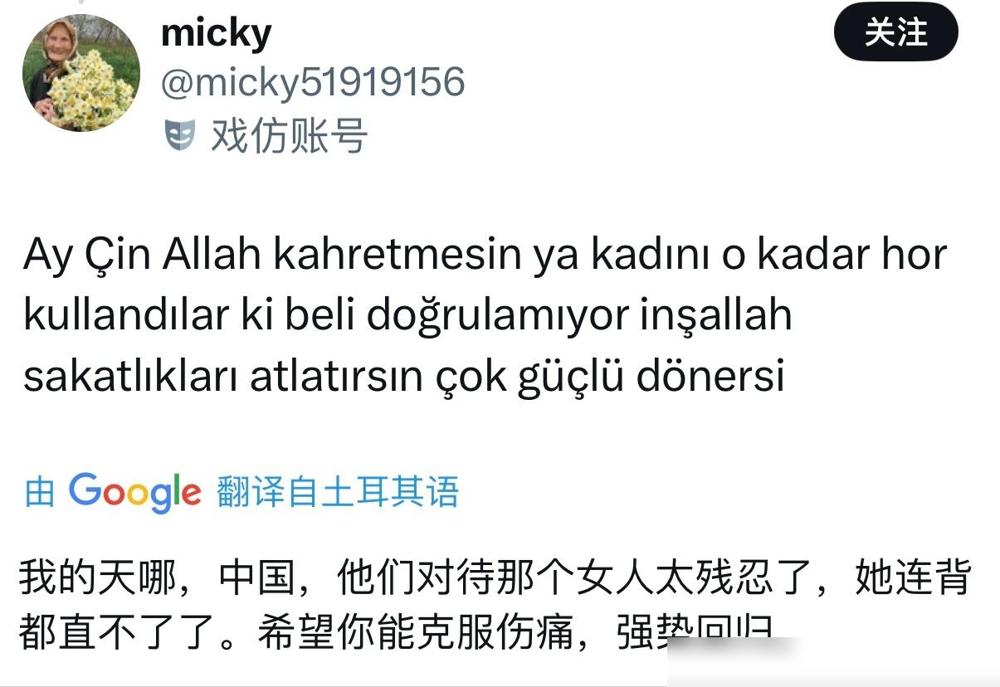 土耳其球迷得知李盈莹因健康检查未通过而被退队后，直言中国俱乐部对李盈莹太残忍。