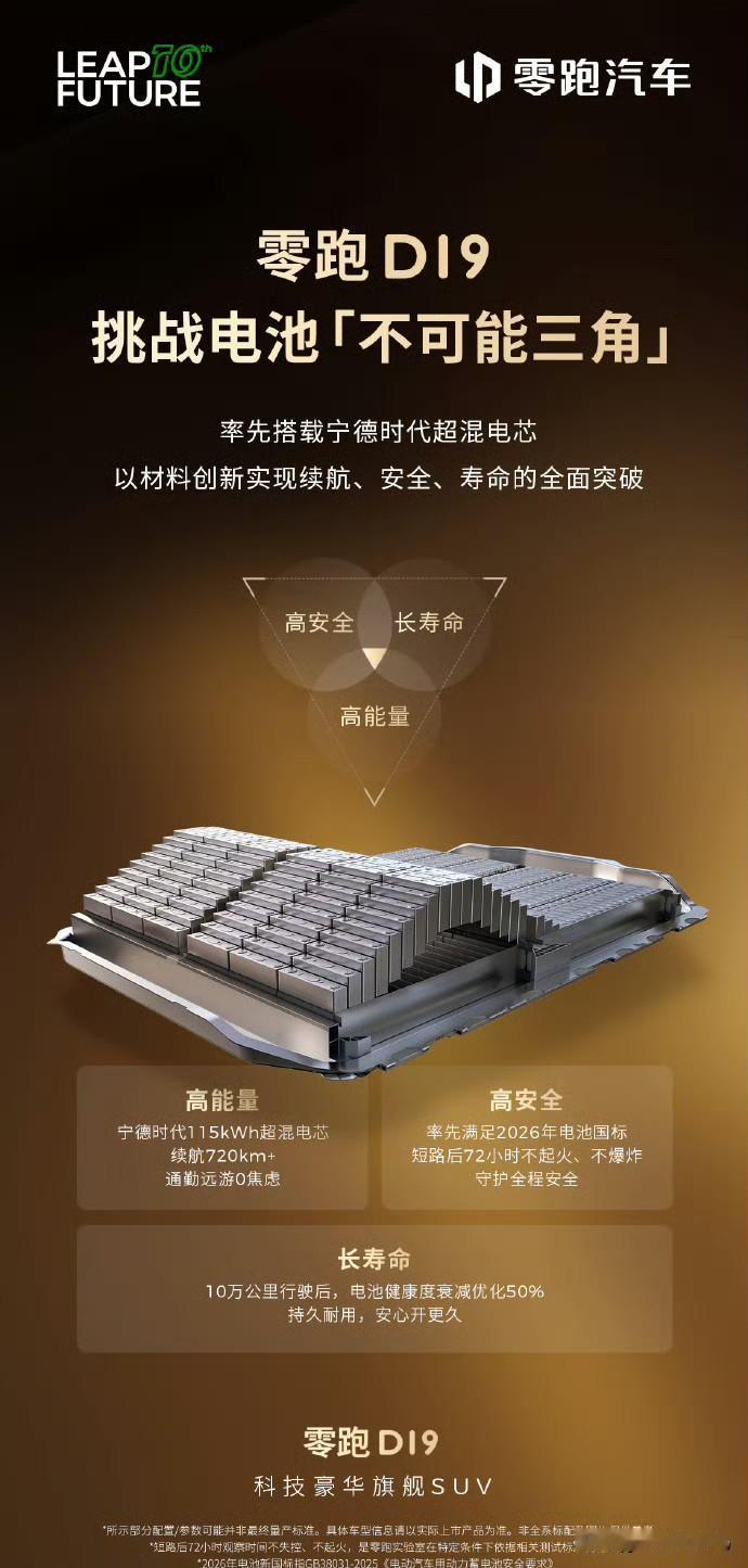 零跑D19全球首搭115kWh宁德时代超混电芯,直接打破电池“续航、安全、寿命”