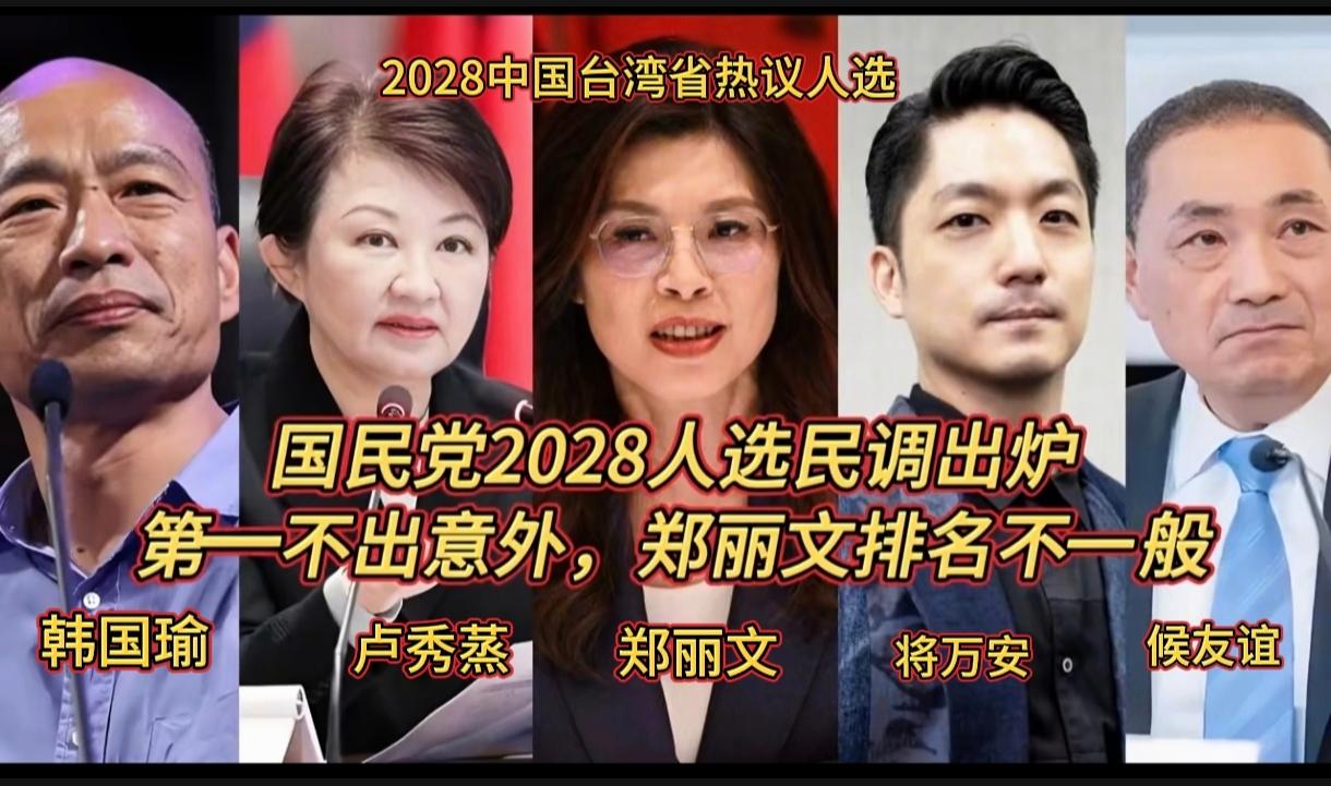 国民党2028，人选民调新鲜出炉啦！郑丽文排名惊人意料。局势真的暗流涌动，蓝