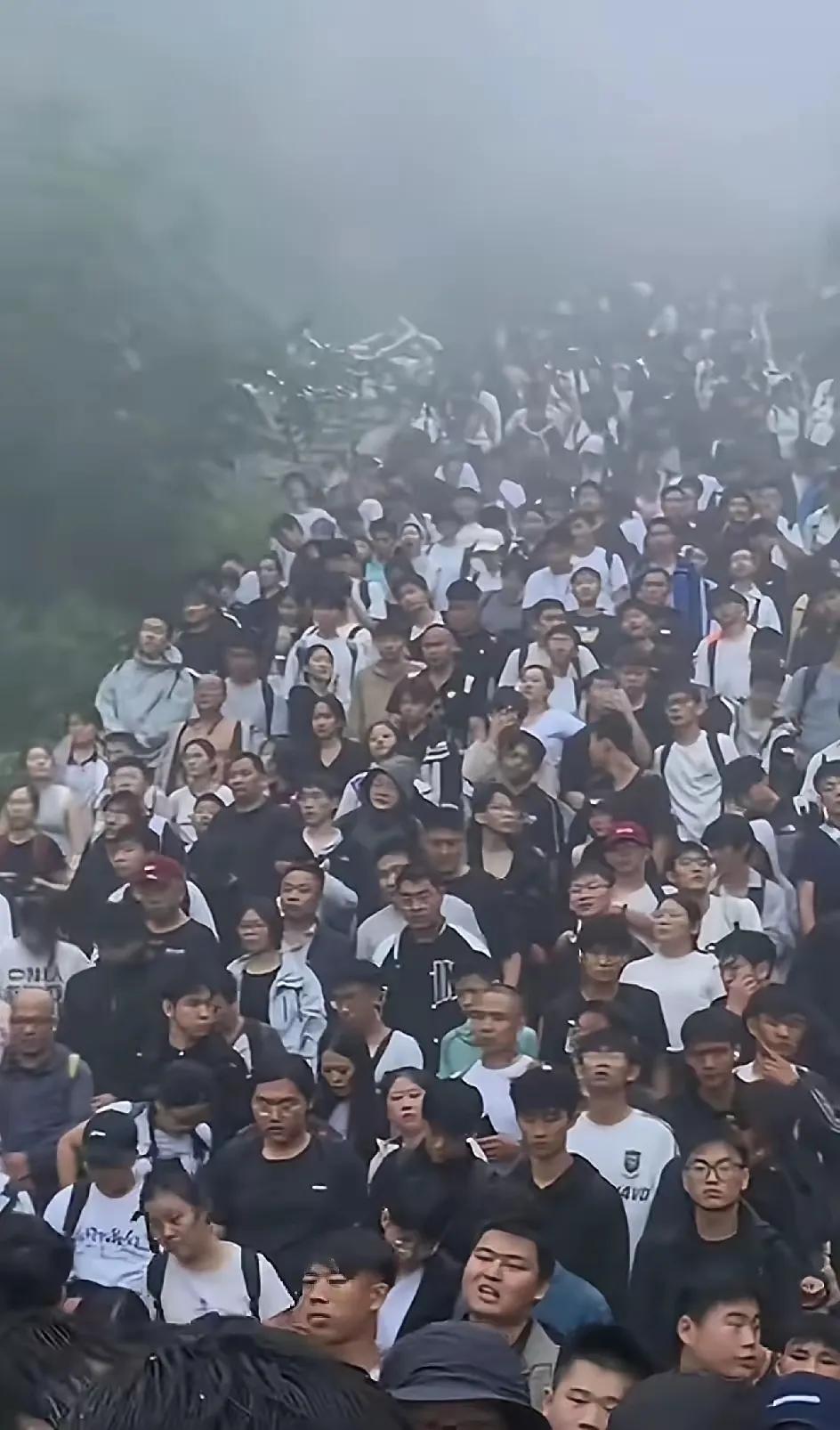 国庆爬泰山，简直是自讨苦吃！国庆假期，本是游玩好时机，可泰山上那叫一个人