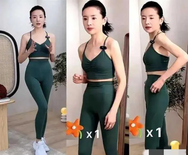 “董洁直播闹笑话！”44岁的董洁最近直播卖瑜伽裤，为了让大伙儿看清楚效果，她