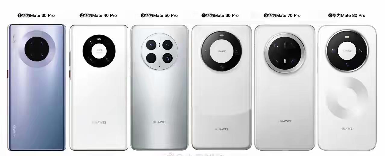 华为Mate系列六代设计师配享太庙了。这样对比一下，发现没，奇数年代手机后摄
