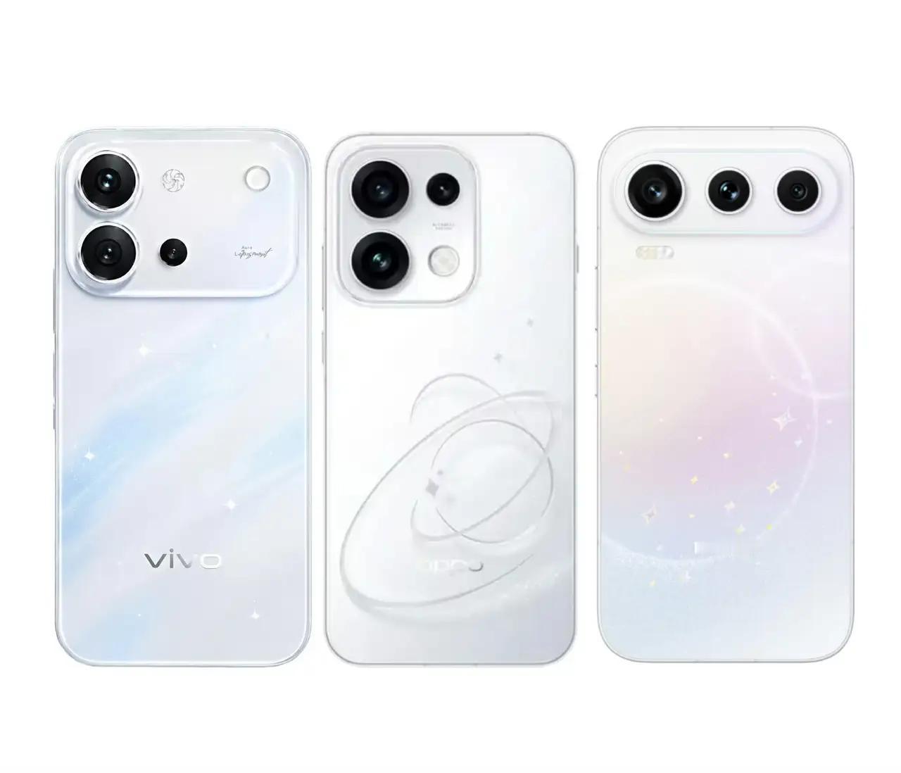 中端颜值巅峰对决！三款机型你更青睐谁？依次分别：vivoS60、OPPO