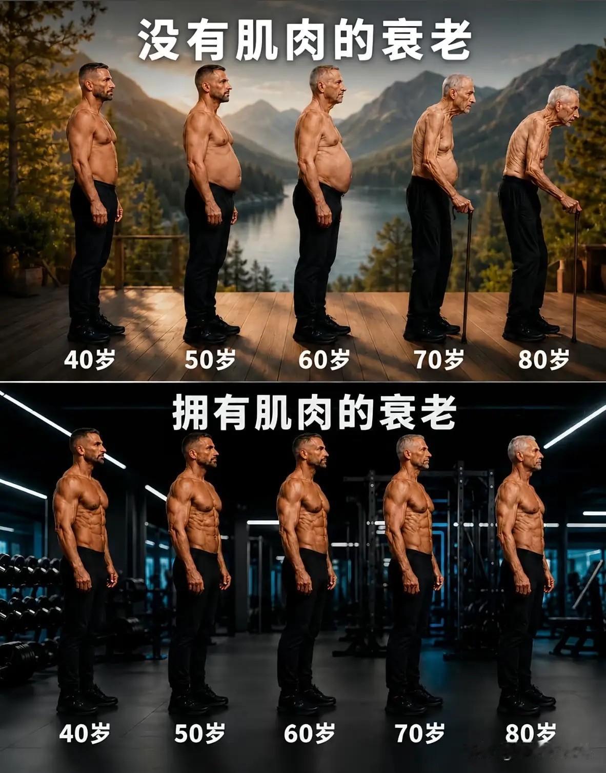 练肌肉对男人的重要性！首先，肌肉是身体活动的基础，日常行走、跑步等都得靠它。有