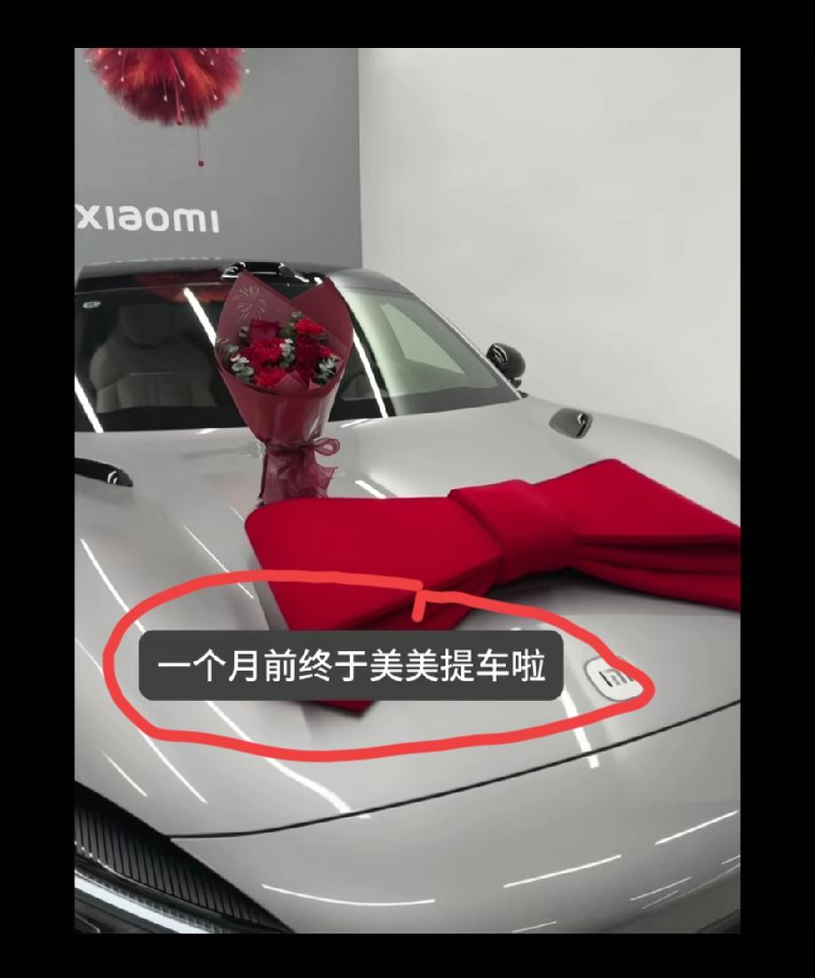 湖南，一25岁年轻小美女，在一个月前“美美的”提了一台小米yu7，之后“美美的”