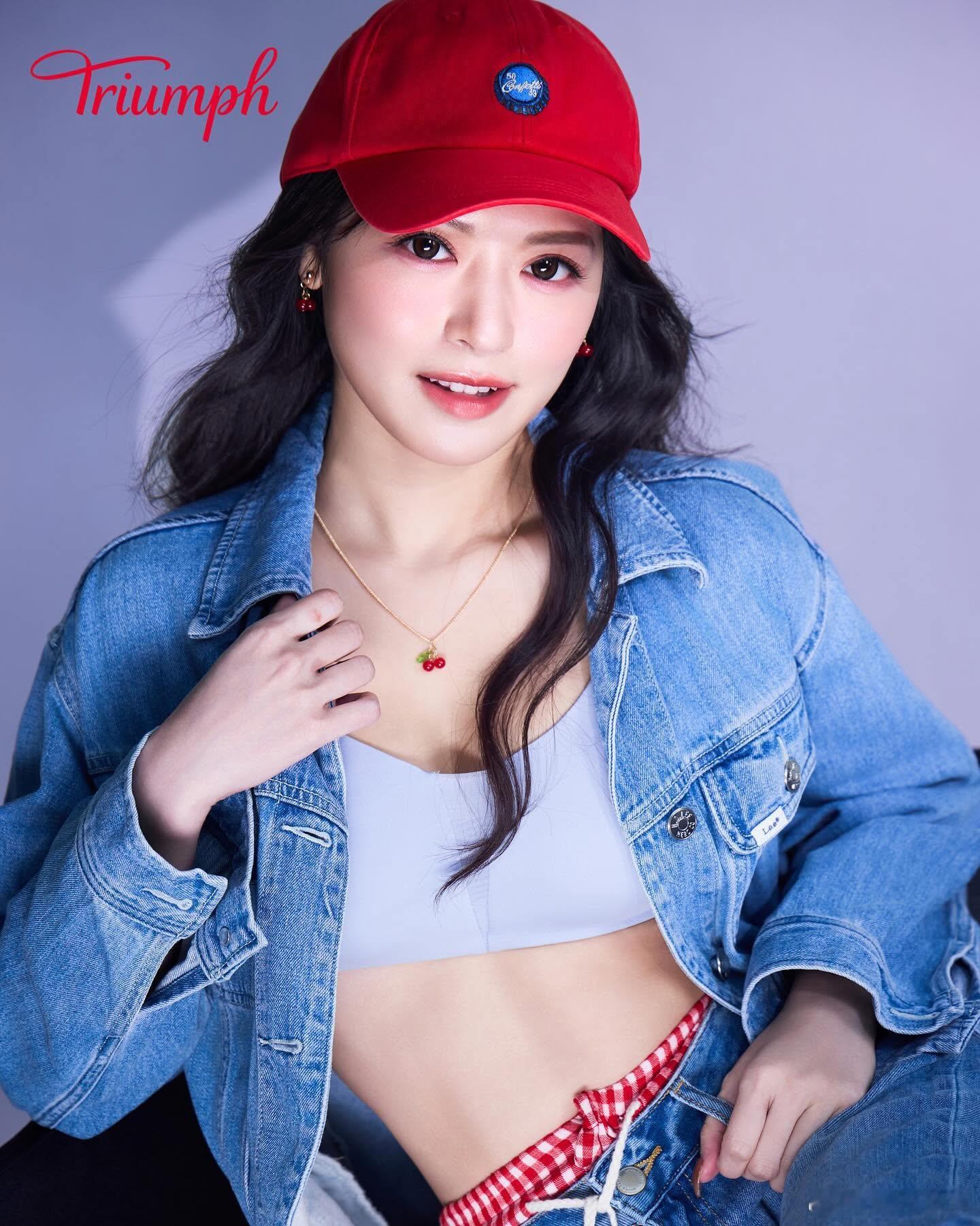 【性感女神激赞写真放题】有点性感怎么回事女神冯盈盈近日PO出代言内衣品牌丰满迷人