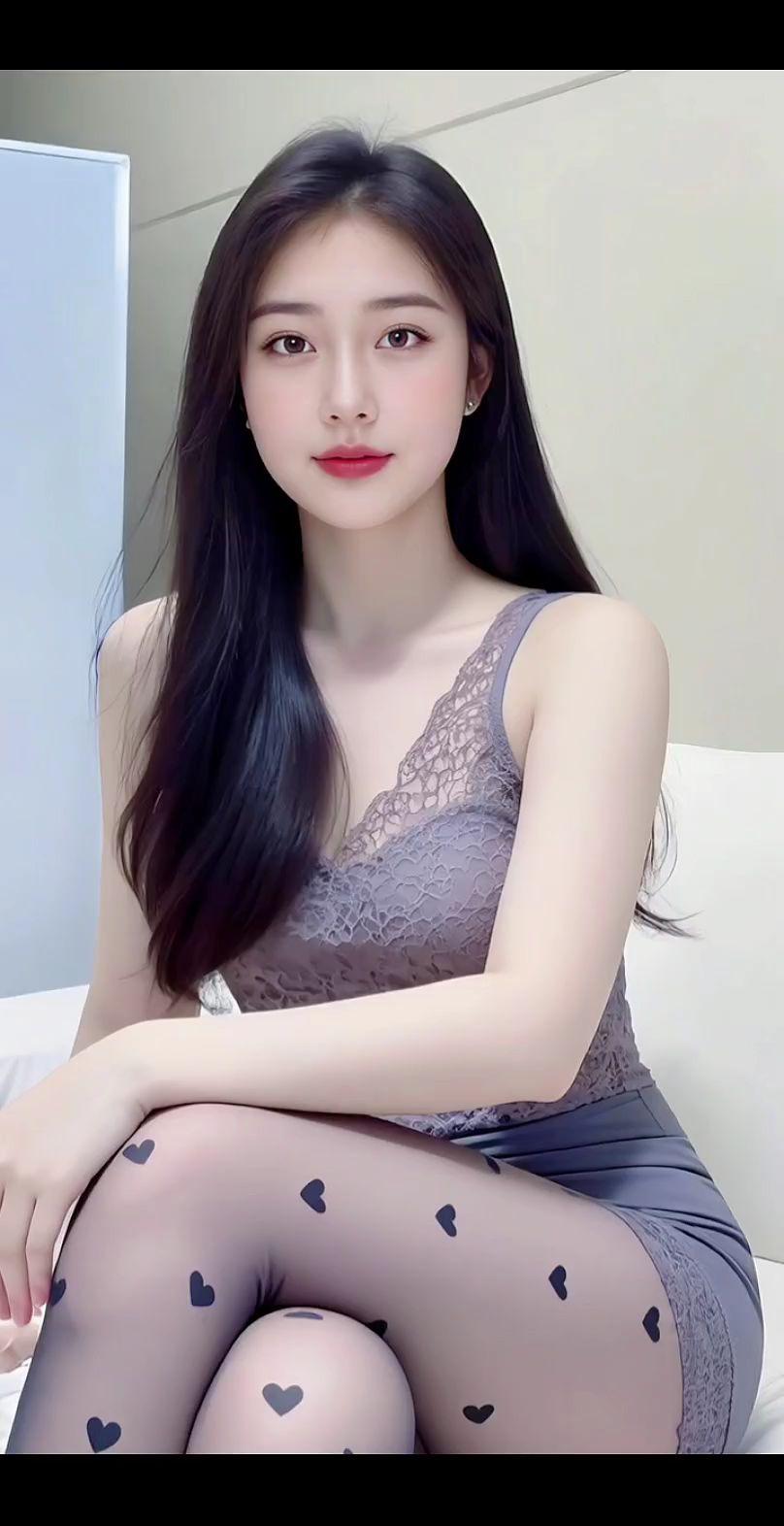 清纯甜美气质穿搭气质美女肤白貌美