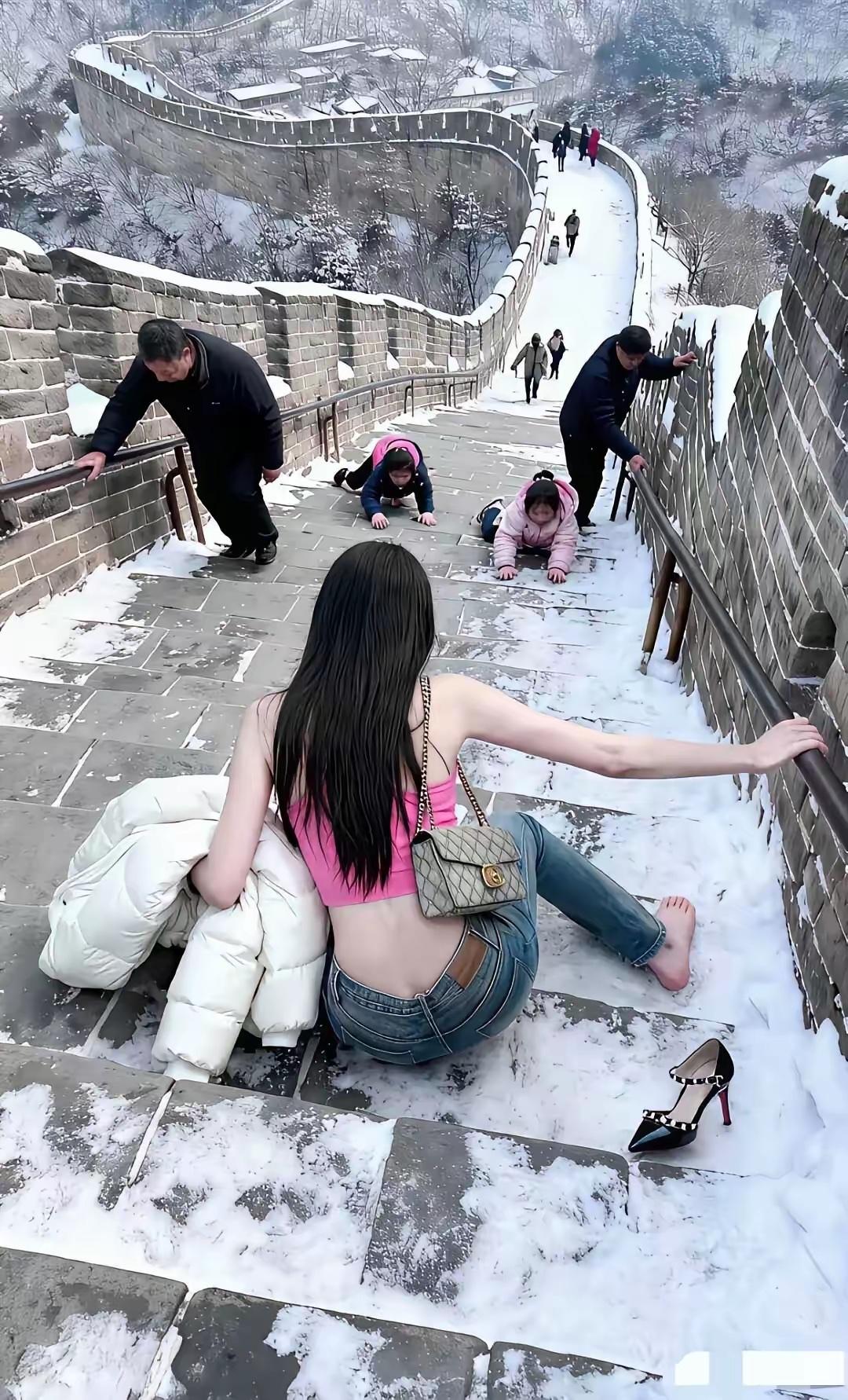 冬日里，有一件保暖的外套，就足够温暖。真不冷吗？[大笑][大笑][大笑]