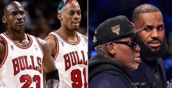 前NBA球员罗德曼近日在一档采访中谈到了巅峰乔丹和詹姆斯。罗德曼说道：“巅峰