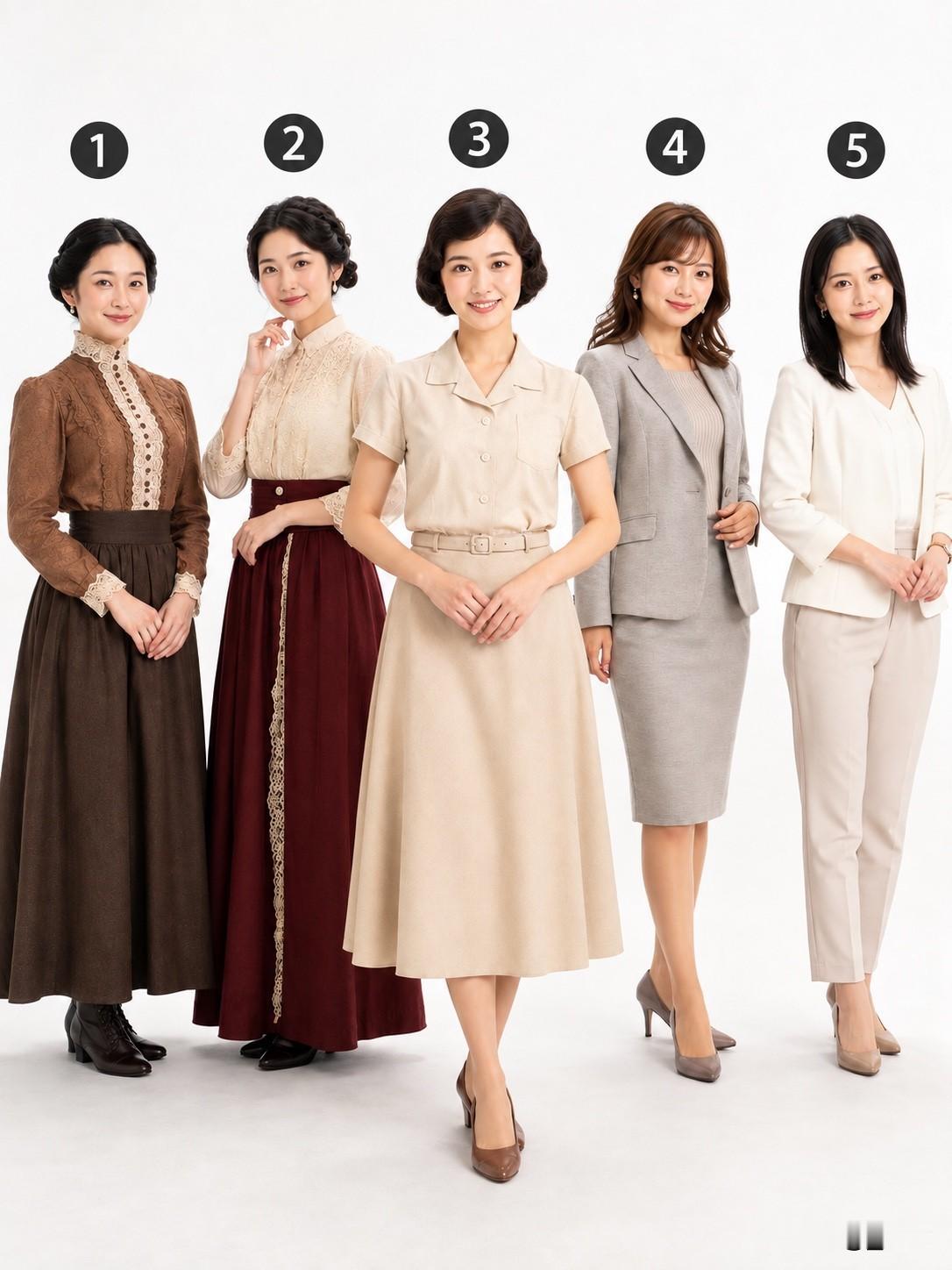 5位端庄淑女，第一眼看过去，你会选几号？