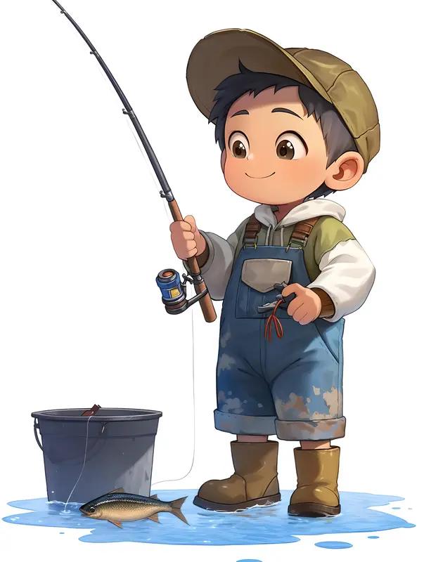 看水库这活儿真好！不给工钱都行！还能随便钓鱼！俺村地处丘陵地带，有大小水库八座