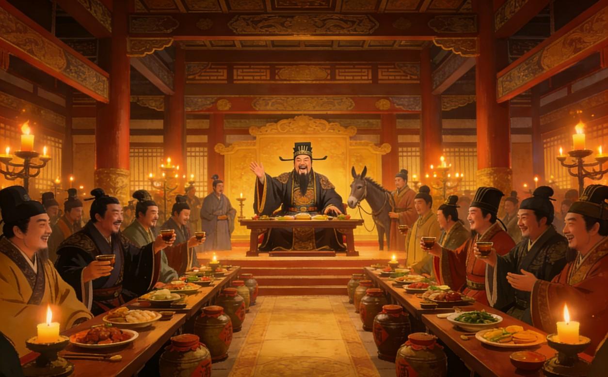 三国正史超逗名场面！孙权当众调侃大臣，神童儿子两字秒解围看惯了三国里刀光剑