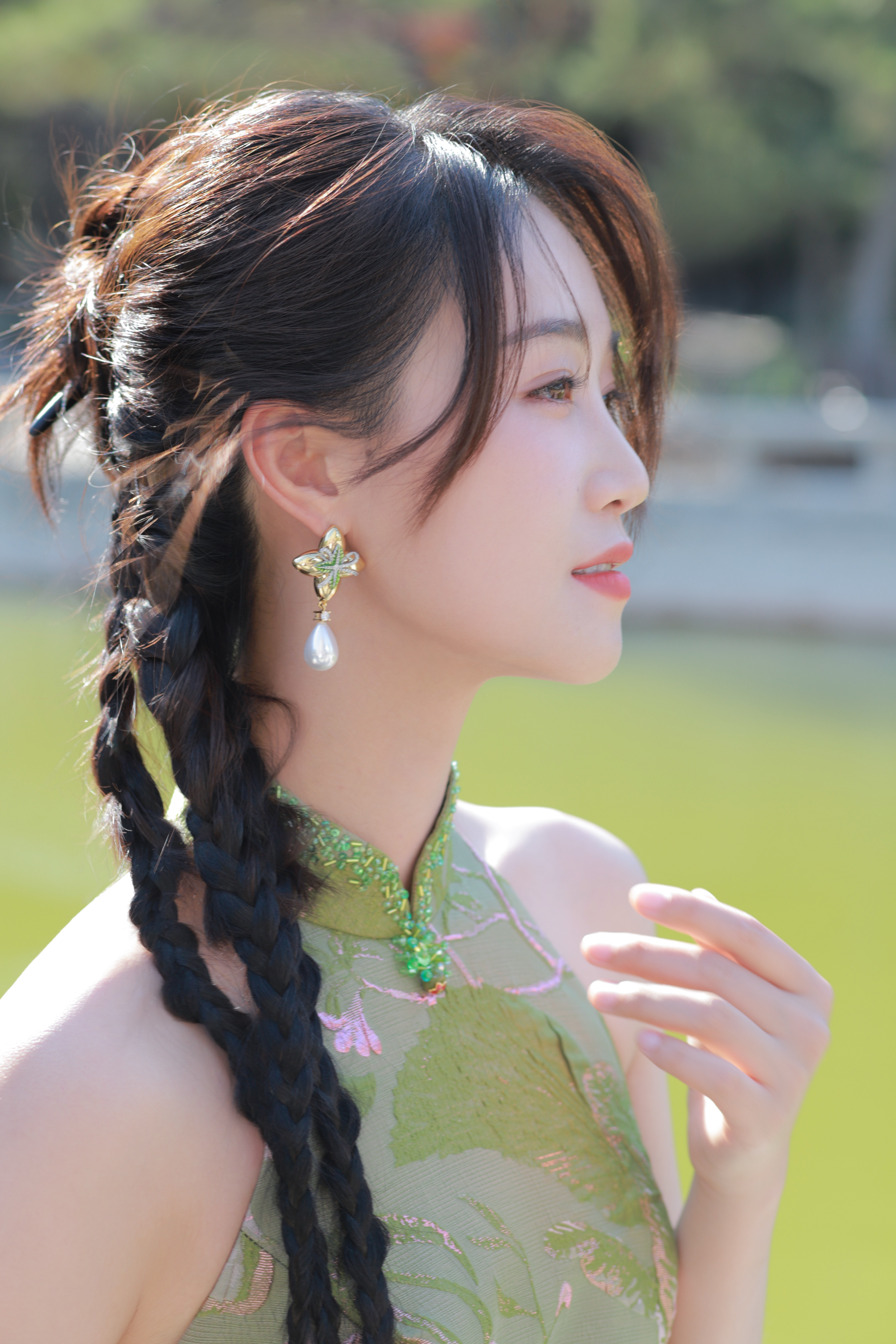 蓝盈莹旗袍浪漫大片​​​