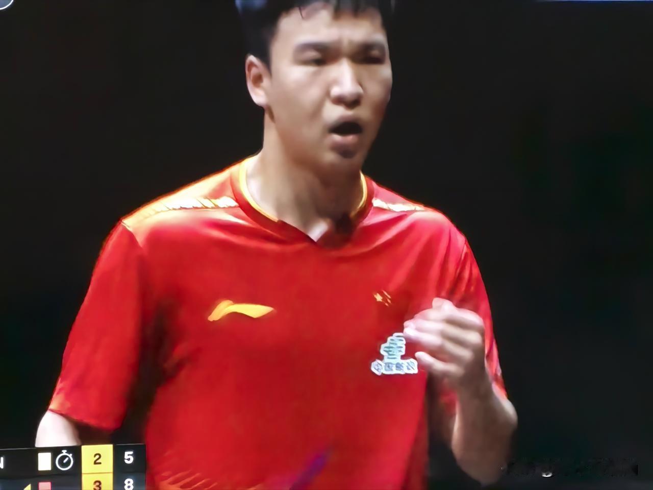 向鹏打出来很重要香港总决赛，男单1/8决赛，中国新一代代表人物向鹏，对阵韩国好