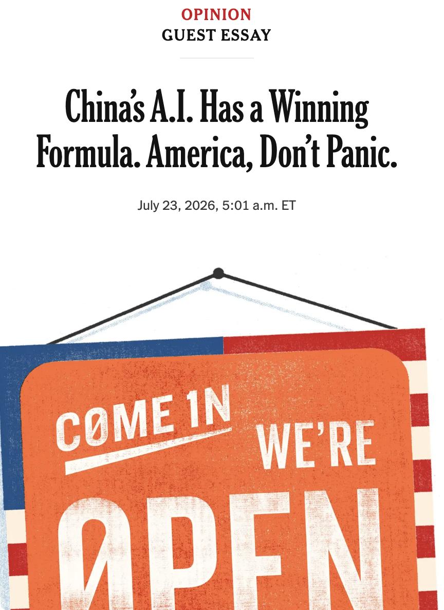 外媒：中国AI凭借开源权重模型正赢得全球开发者生态，但近期可能收紧海外访问。美国
