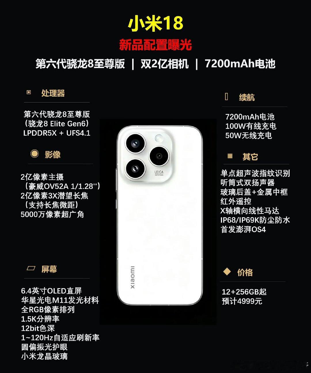 9月的小米18听说标准版也有潜望长焦了，电池还干到了7000mAh，透明版也回归了，但就怕涨价太多，