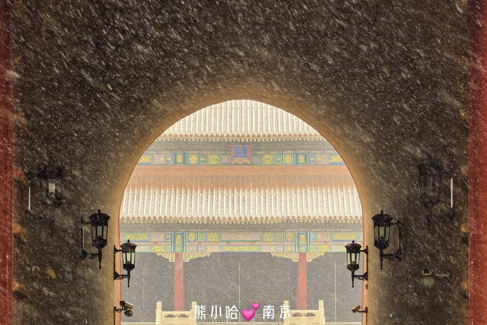 初雪故宫未至千般恨不消摄影