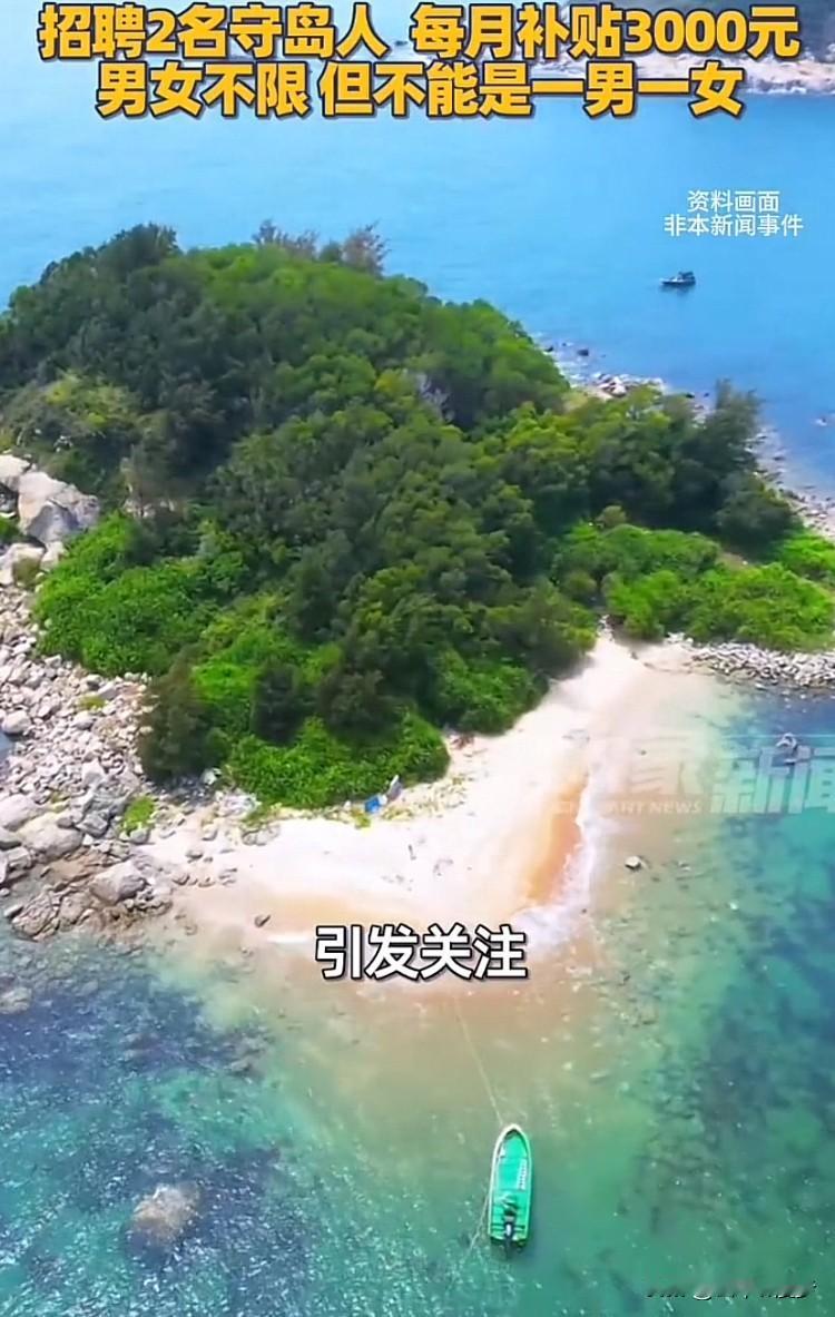 公司招聘“守岛人”引关注：学历不限、月驻岛超一月，特殊搭配要求引热议1月29