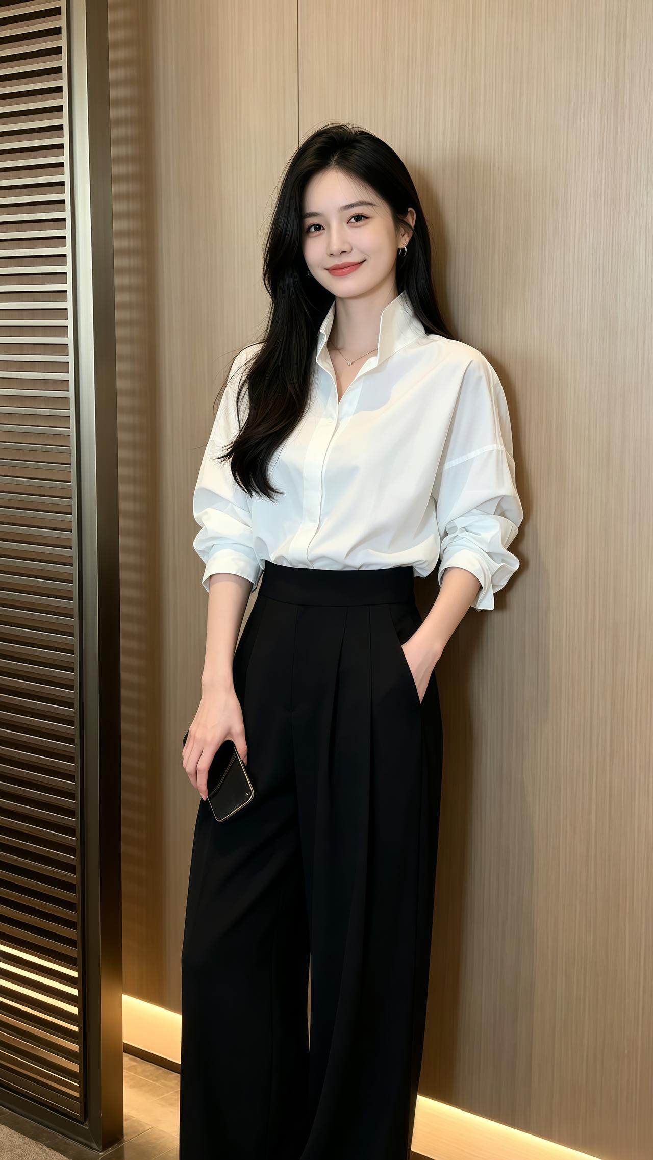 日常穿搭分享上班穿搭高智淡人穿搭韩系穿搭早秋穿搭