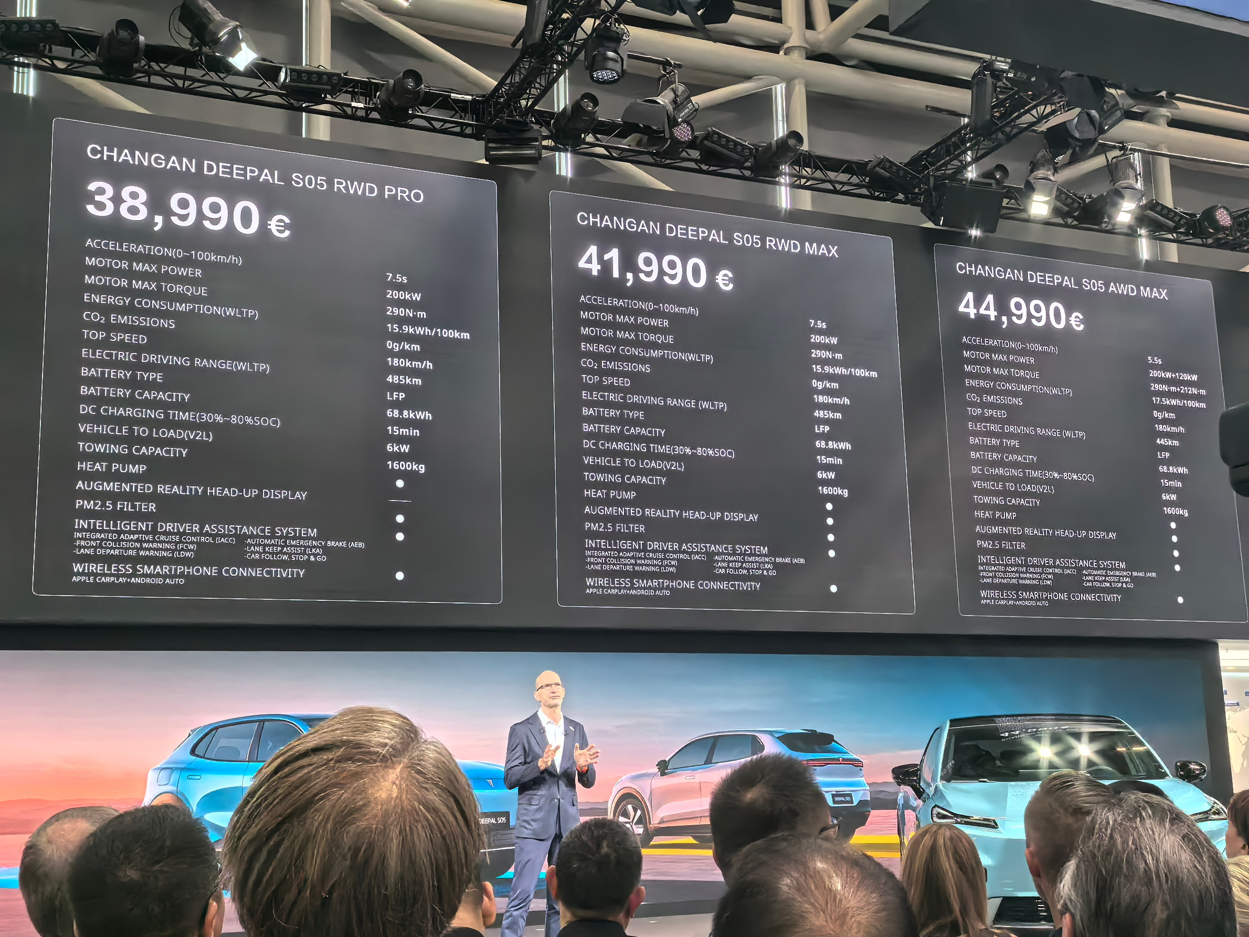 IAA2025在2025慕尼黑车展，深蓝S05正式欧洲上市，共3款车型，售价区