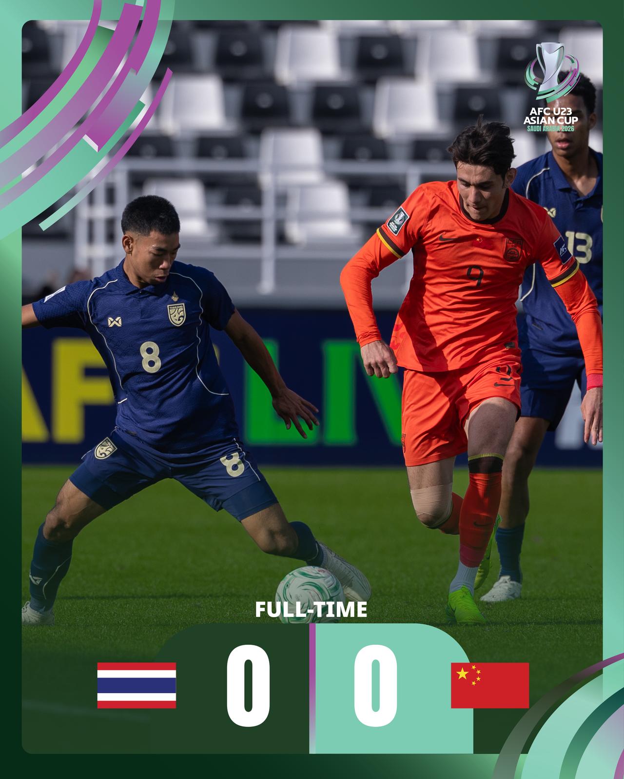 无惧黑哨，昂首打入八强！U23国足三场小组赛零失球，昂首挺进八强。在对阵泰国队的