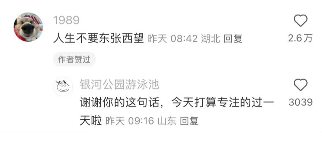 人生不要东张西望！​​​