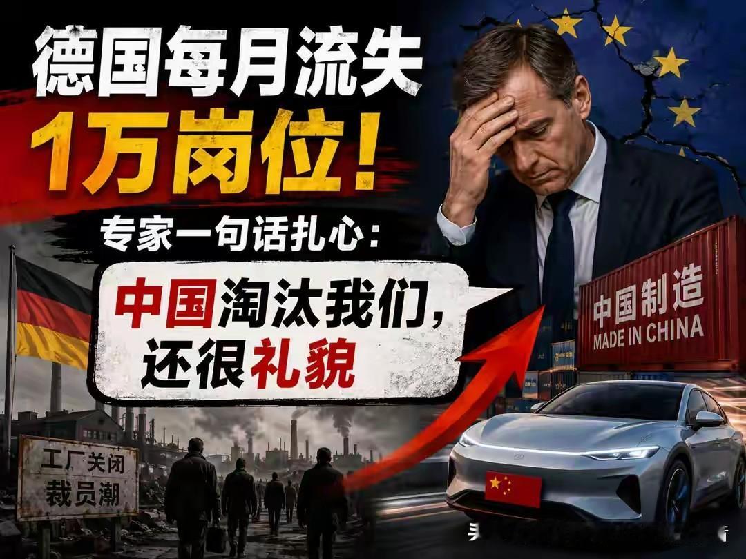 德国人自己说了句大实话，"他们让我们去工业化，却做得如此礼貌。"这句话，就是