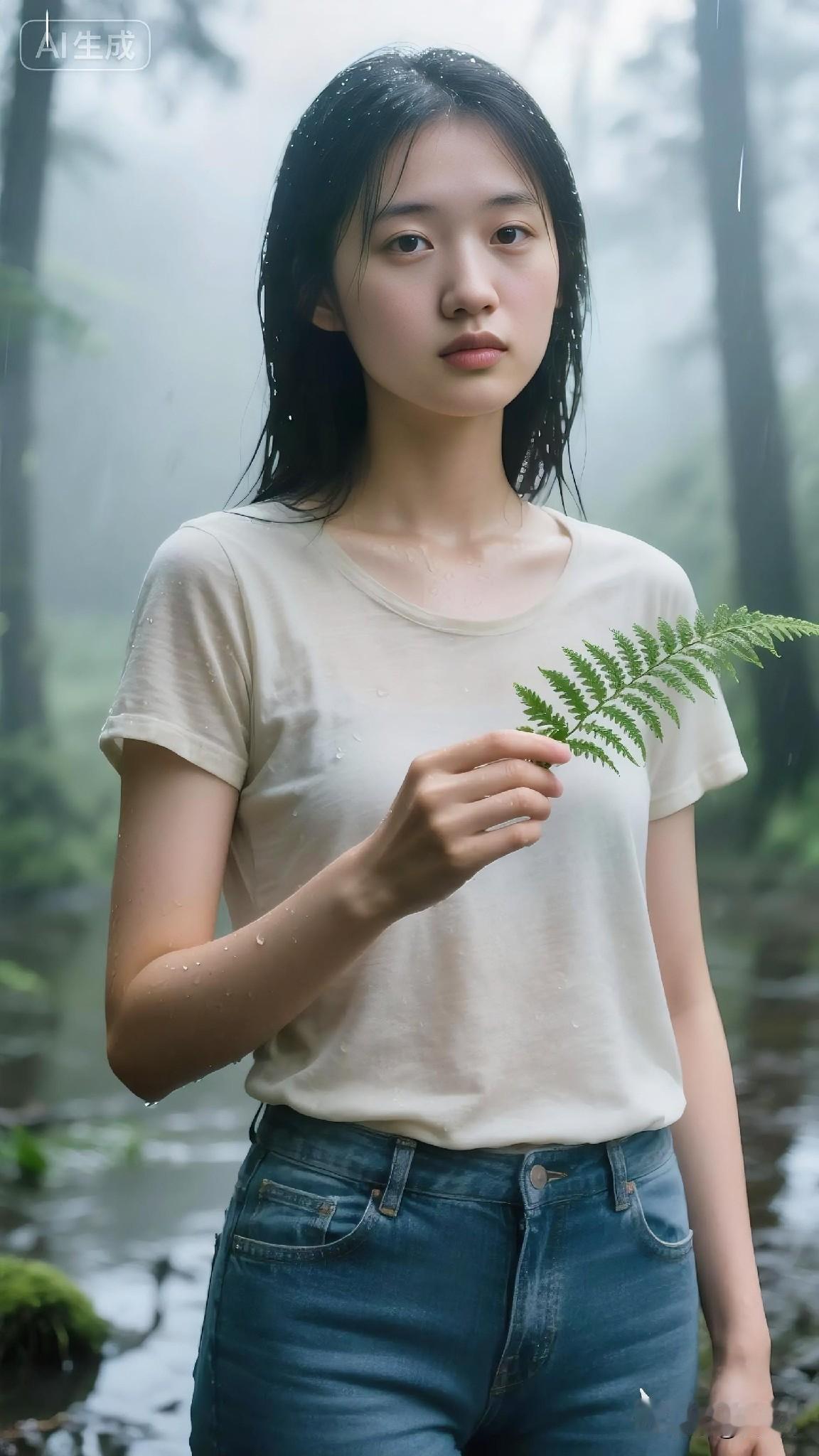 上句：湿发微沾山里雨，下句：纤指轻握叶间春。求横批？？？？