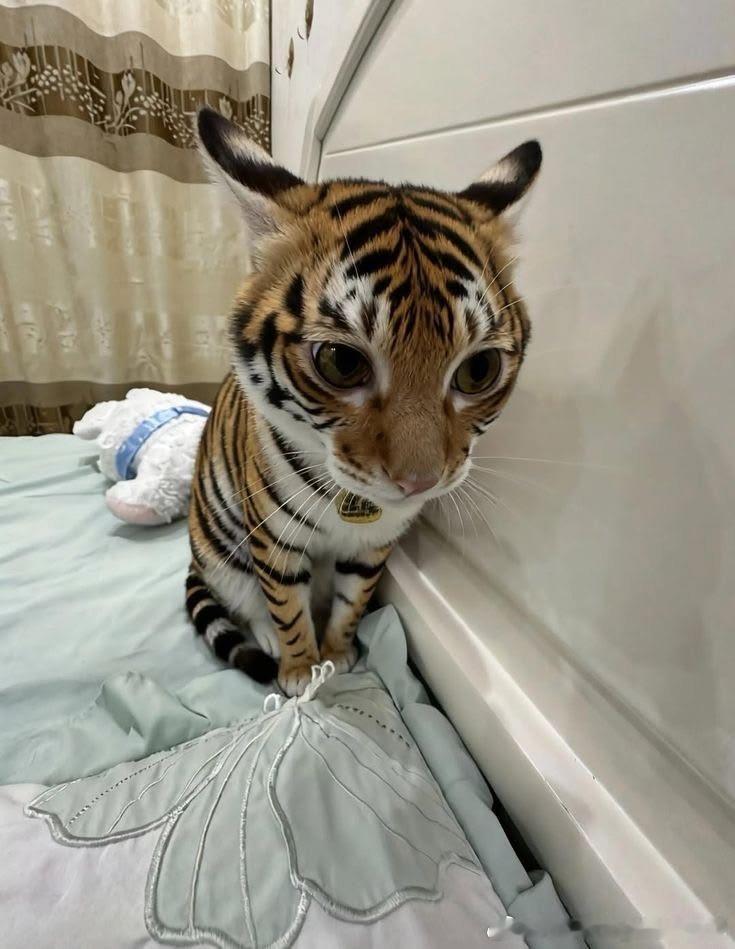 用AI试试让你的猫披上虎纹，还怪好看的​​​