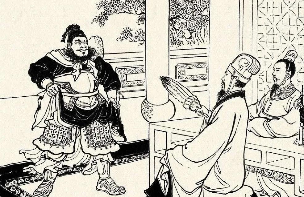 马超引杨柏、马岱来攻葭萌关。刘备对孔明说道：子龙虽引兵在外，但翼德在此，可领兵前