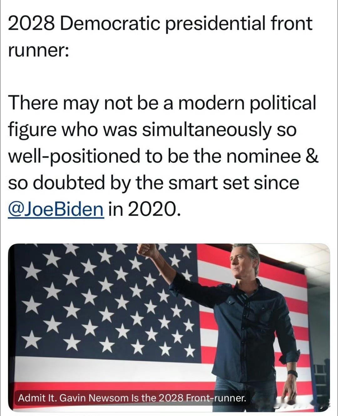 美国时政媒体：没人这么明显地具有优势、同时又如此被怀疑和否定…但是承认吧，New