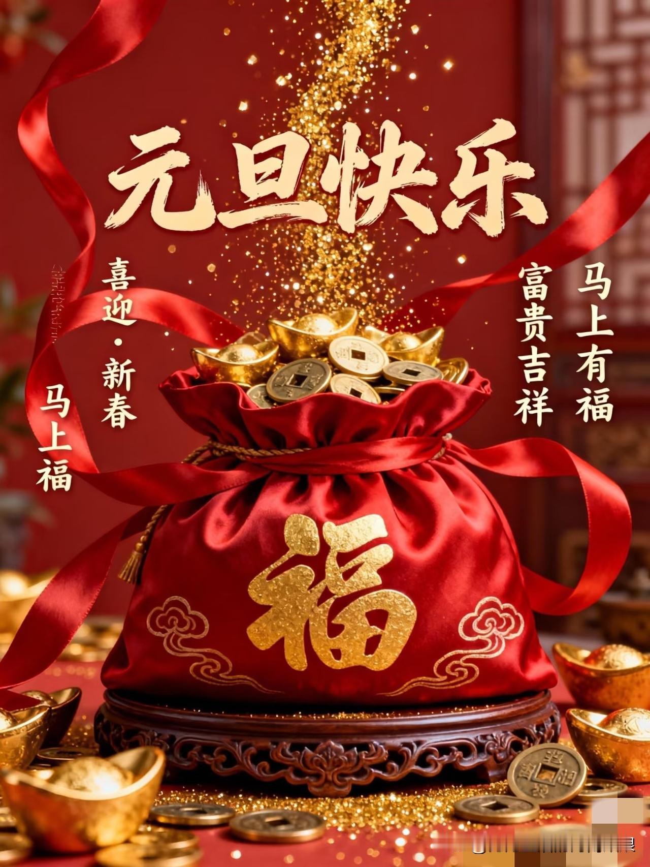 2026元旦启新章！愿三餐有暖、四季平安，日子滚烫，万事顺意～新岁换旧符，烦