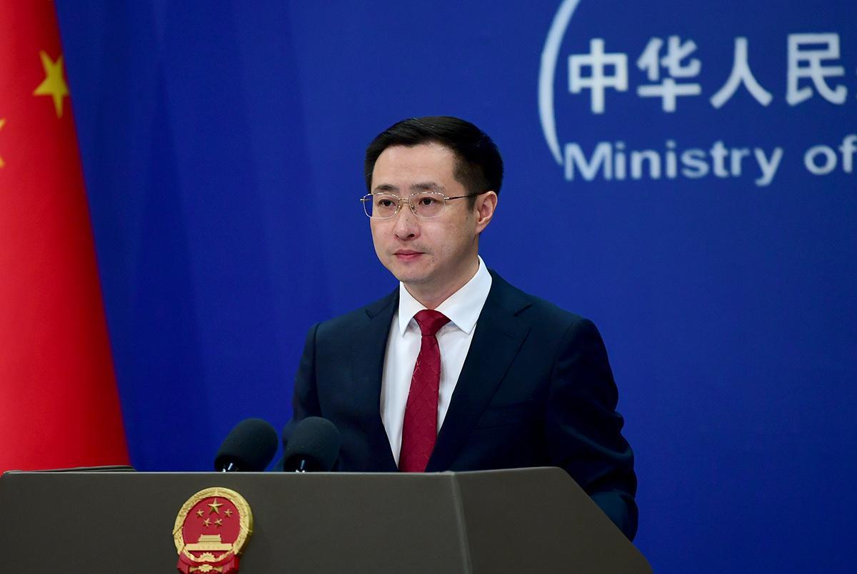 外交部发言人林剑5月14日在例行记者会上说：“藏南地区属于中国领土。中国政府近期