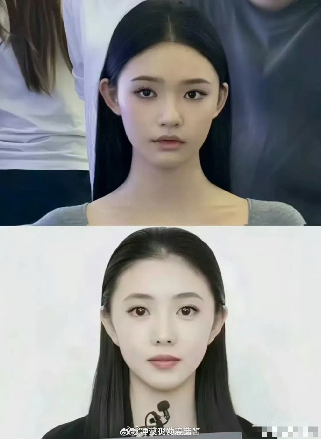 林允和刘浩存就是头包脸和脸包头的区别…​​​