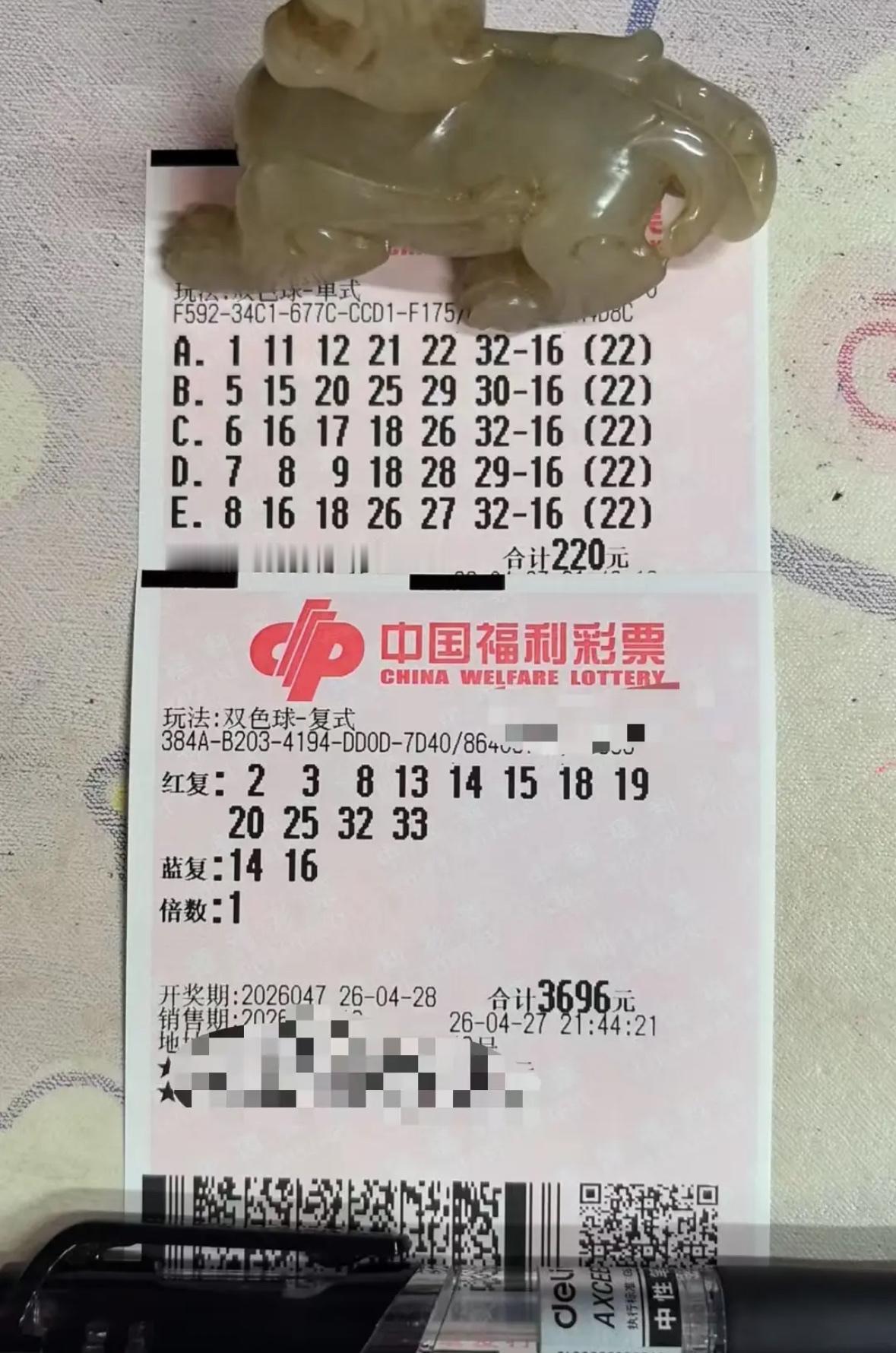 99倍哥今天的双色球26047期实票，个人觉得当杀号比较靠谱点，你们觉得呢？