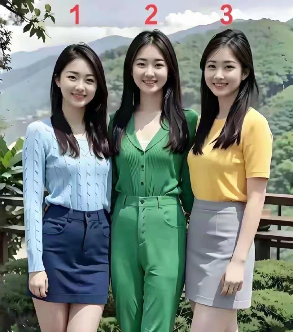 能在这三个女孩中，分辨出一个妈妈出来，算他眼睛毒辣！就算把三个女娃娃全身翻个遍