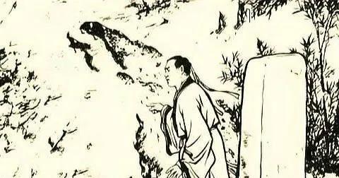 清朝时吴秀才邻居上山砍柴，看见一座荒废坟墓里面的棺材露了出来，邻居怀疑有人盗墓，