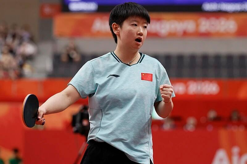 孙颖莎：我可能等不到下届亚运会了2026名古屋亚运会女单决赛赛后采访孙颖莎首先