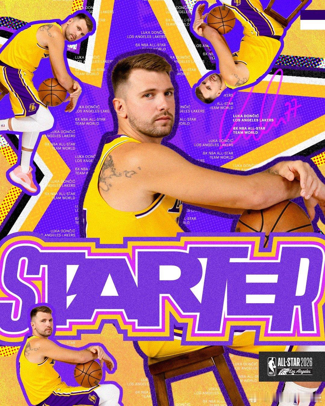 2026年全明星票王东契奇👑过去十年NBA全明星票王名单：2026年：东契奇2