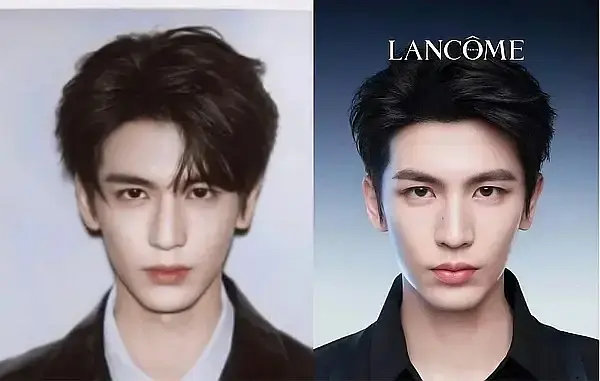 看张凌赫这个照片对比，之前撕拉片摄影师是P图的显而易见了吧