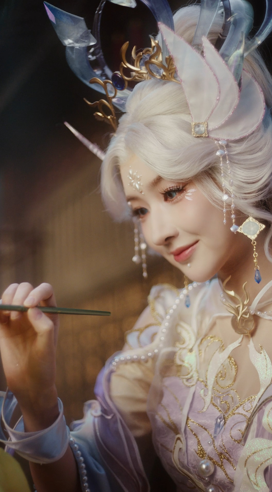 王玉雯神女cos灵马赐福，仙姬降临！王玉雯cos的灵驹仙姬·云歌，又美又飒，快