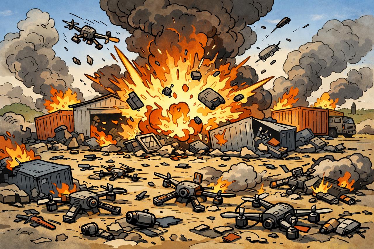乌克兰军队重创俄军后勤：约6000架FPV无人机被集体摧毁乌克兰国防军总参谋部