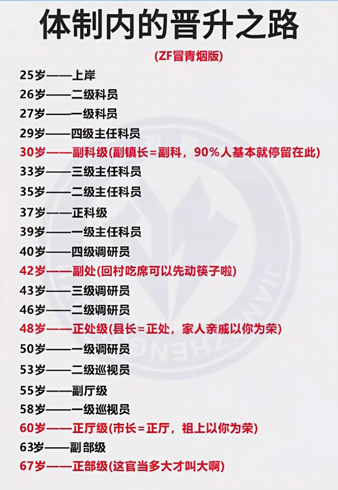 一张图看懂体制内晋升之路！体制内的晋升，需要持续提升无可替代的业务能力，经营健