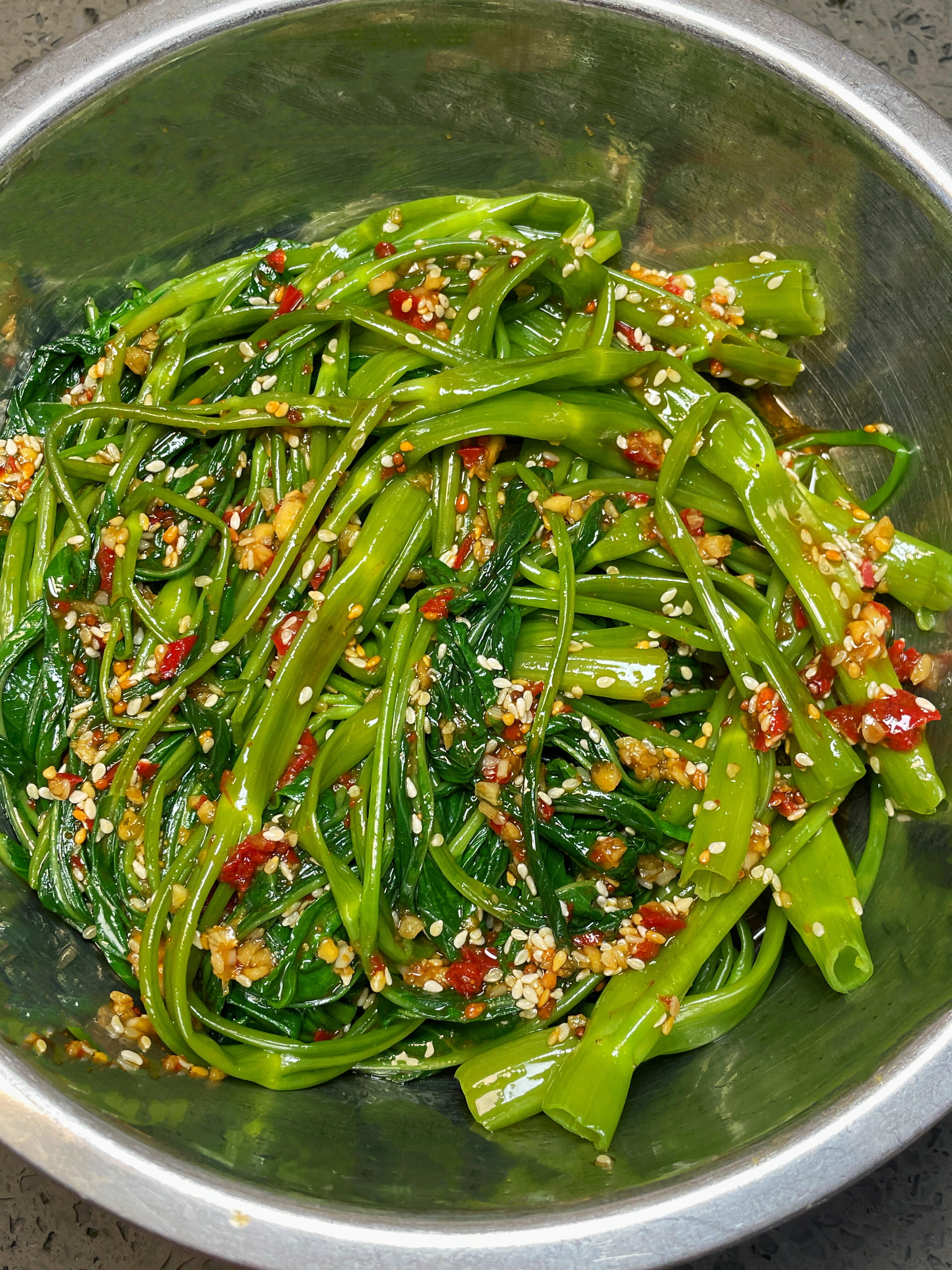 凉拌空心菜🔥清爽解腻，酸辣过瘾，小白也能零失败家人们谁懂啊😭夏天就馋这