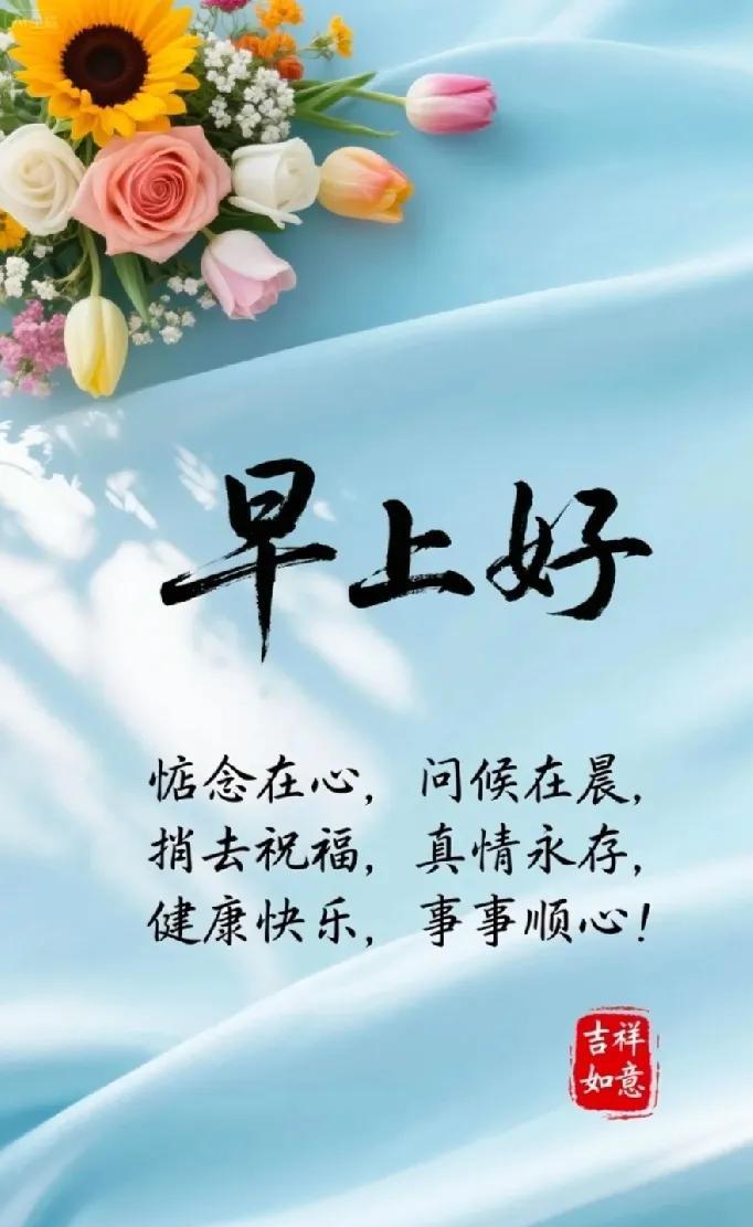 [玫瑰]早上好[玫瑰]惦念在心，问候在晨，捎去祝福，真情永存，健康快乐，事
