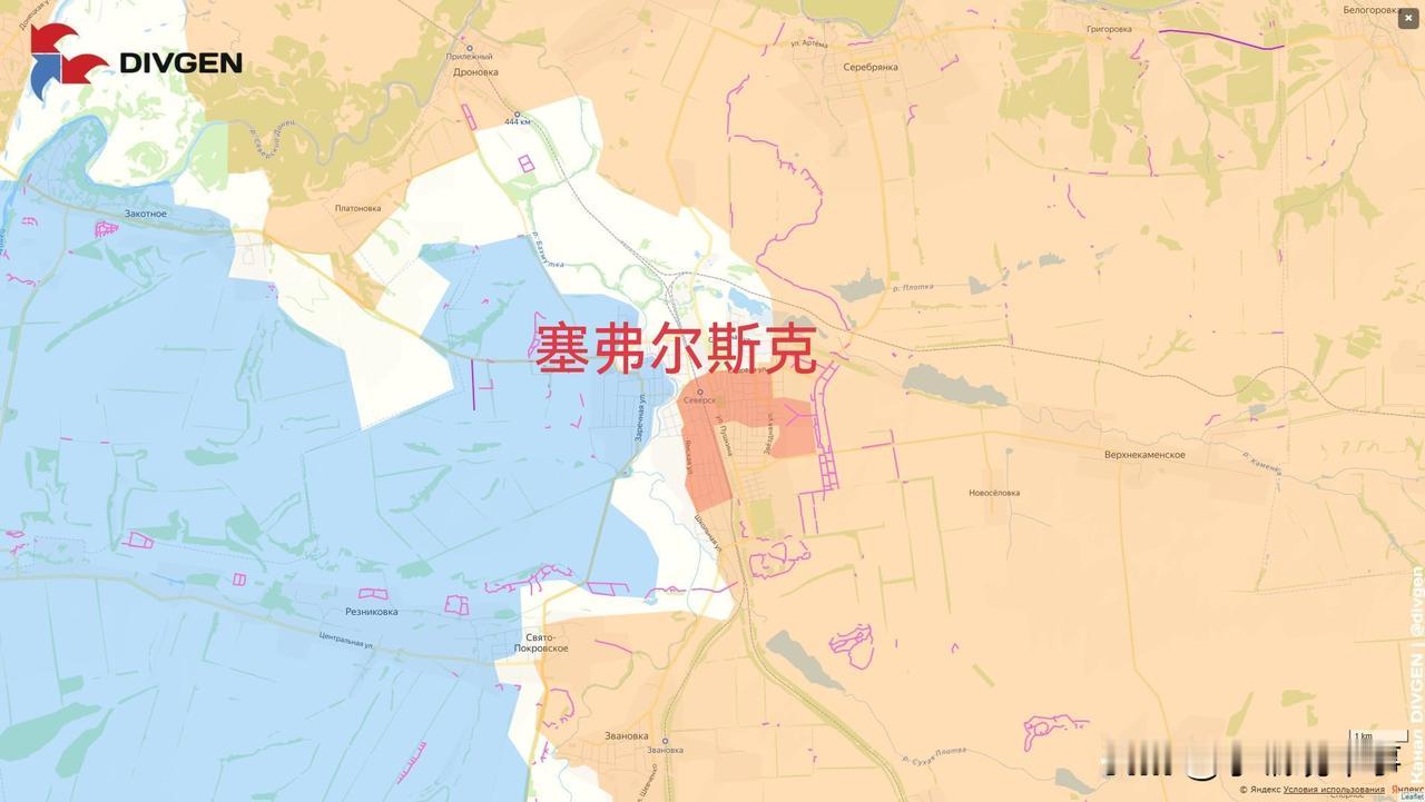 12月8日箭头社更新俄乌战报：图一：俄军在塞弗尔斯克市取得了进展。图二：